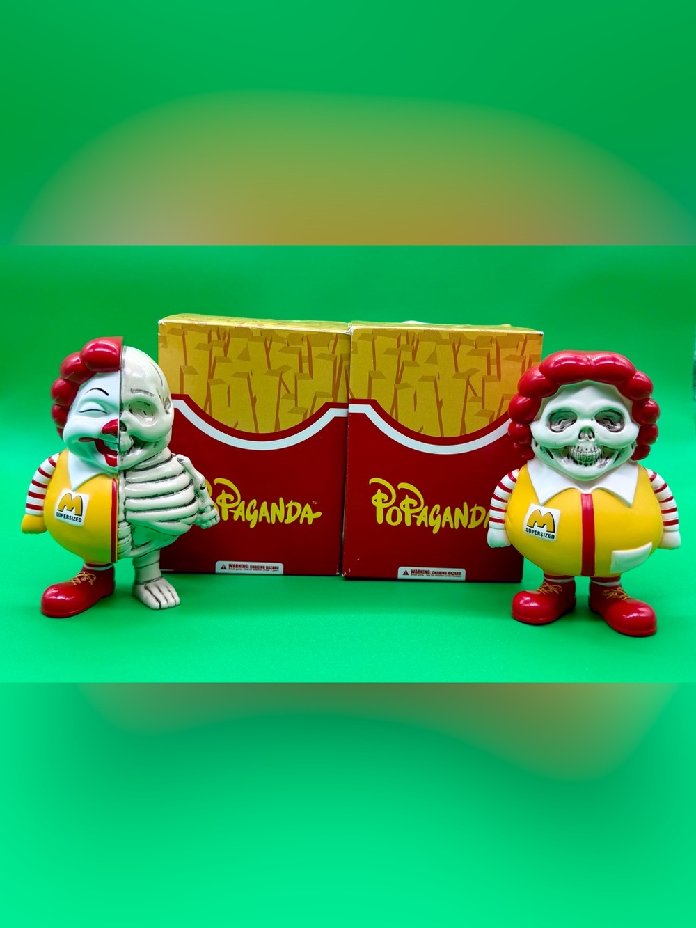 Kids Action Figure Set — Red, Yellow Designer Vinyl Duo